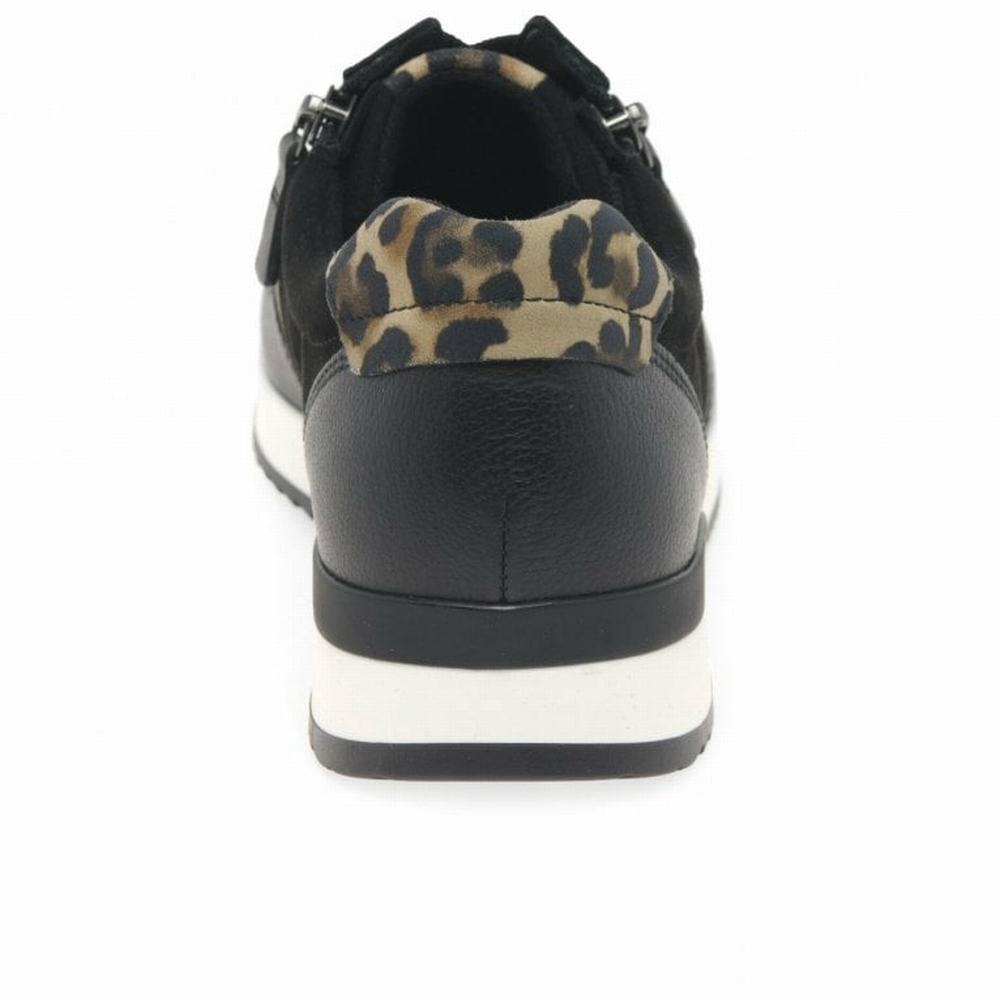 Adidași Dama Gabor Lulea Casual Negrii Leopard | RO0001315