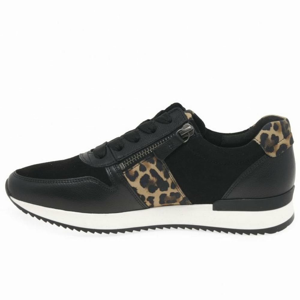 Adidași Dama Gabor Lulea Casual Negrii Leopard | RO0001315