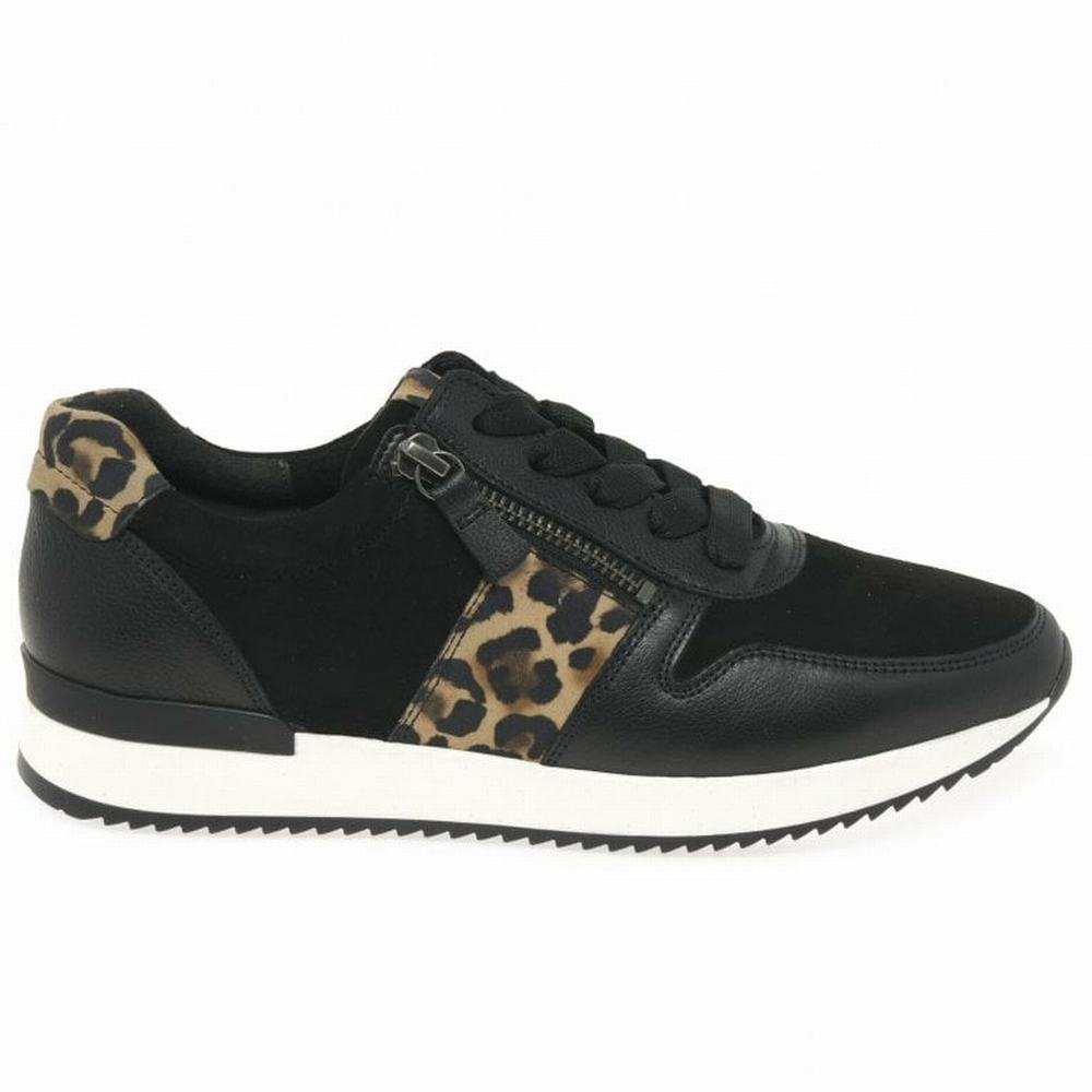 Adidași Dama Gabor Lulea Casual Negrii Leopard | RO0001315