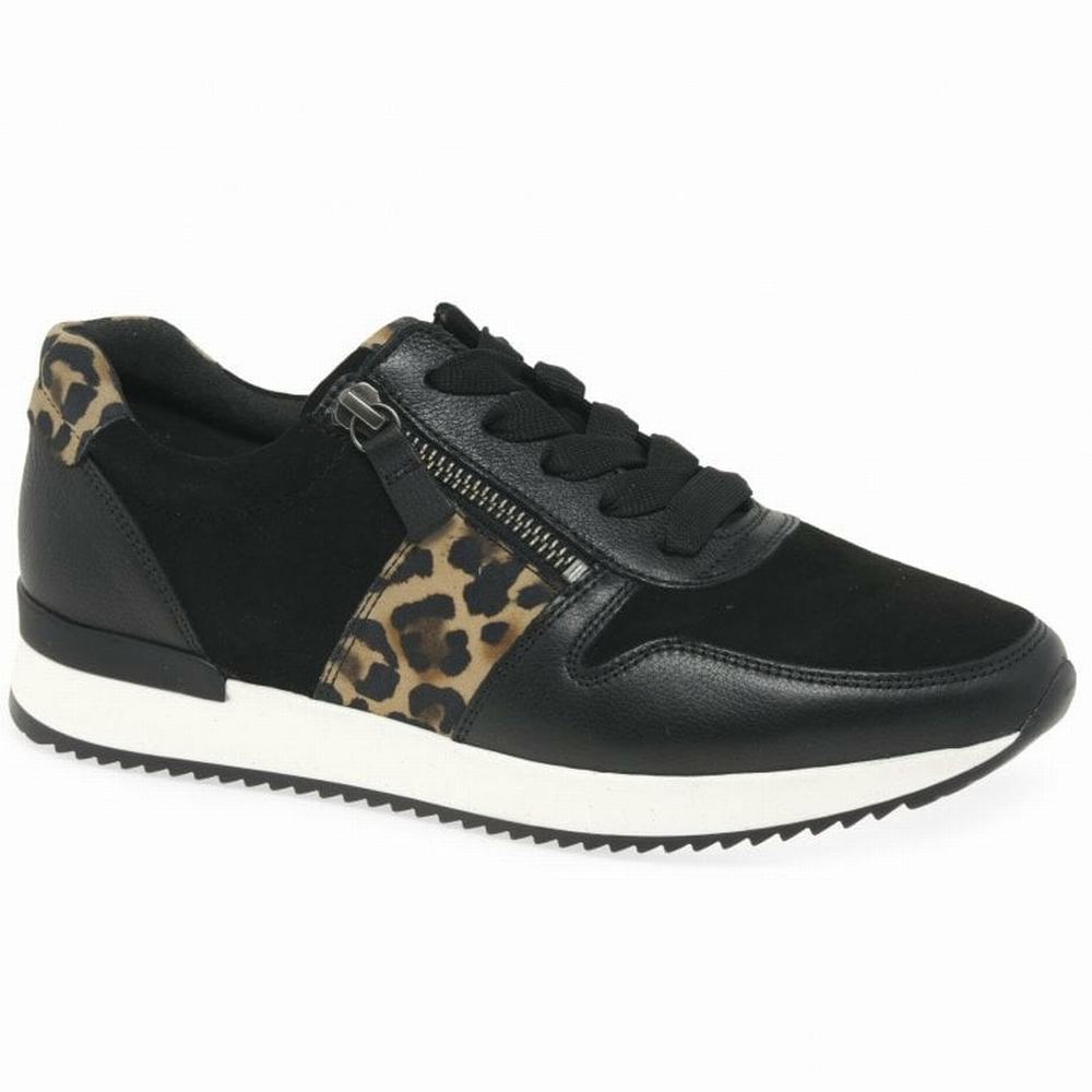 Adidași Dama Gabor Lulea Casual Negrii Leopard | RO0001315