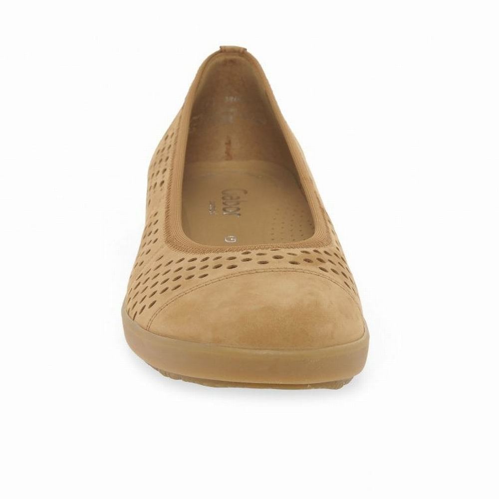 Balerini Dama Gabor Pattie Punched Detail Casual Maro | RO0001954