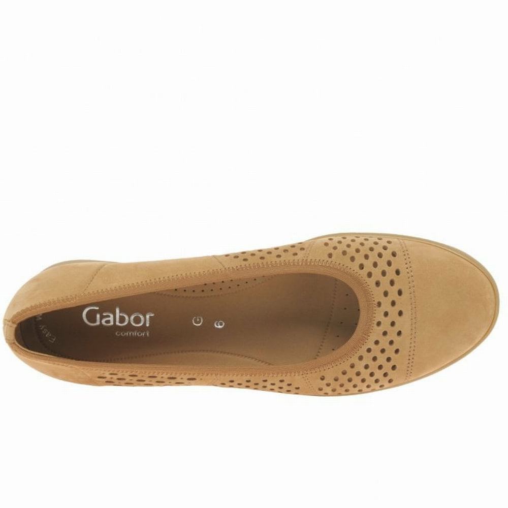 Balerini Dama Gabor Pattie Punched Detail Casual Maro | RO0001954