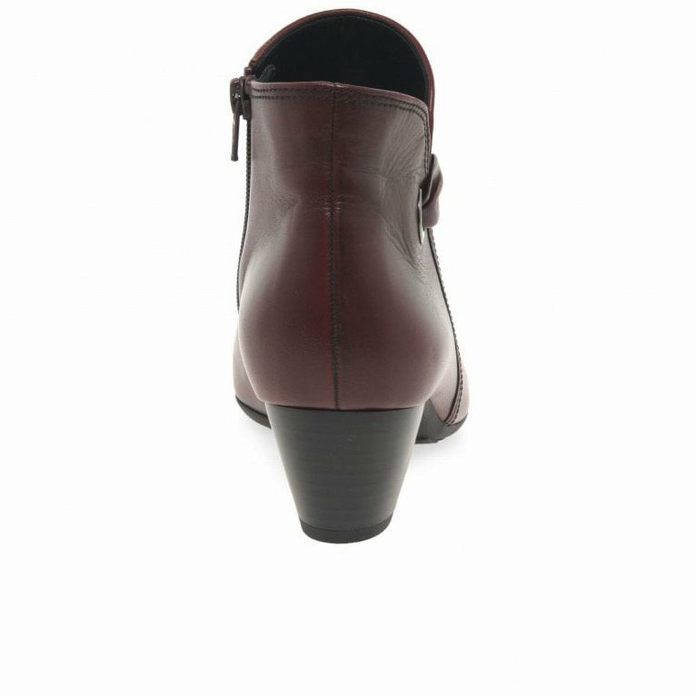 Botine Dama Gabor Keegan Rosii Inchis | RO0004608