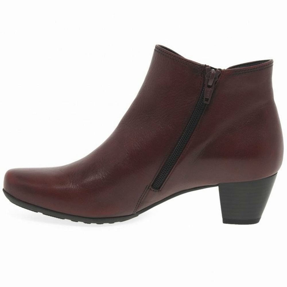 Botine Dama Gabor Keegan Rosii Inchis | RO0004608