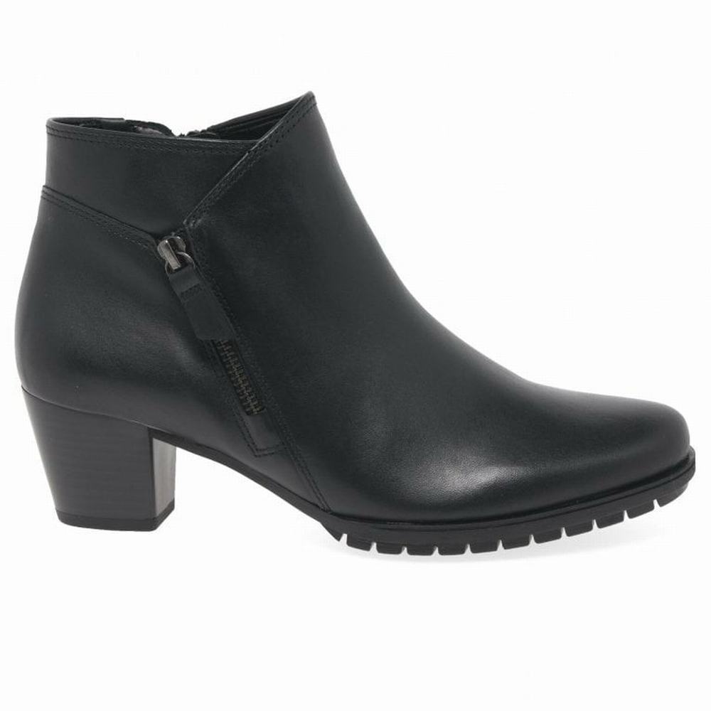 Botine Dama Gabor Olivetti Zip Fixare Negrii | RO0004638