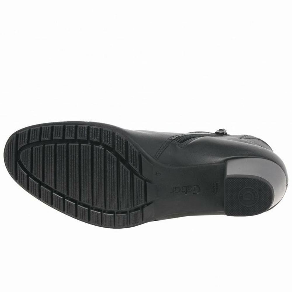 Botine Dama Gabor Olivetti Zip Fixare Negrii | RO0004638