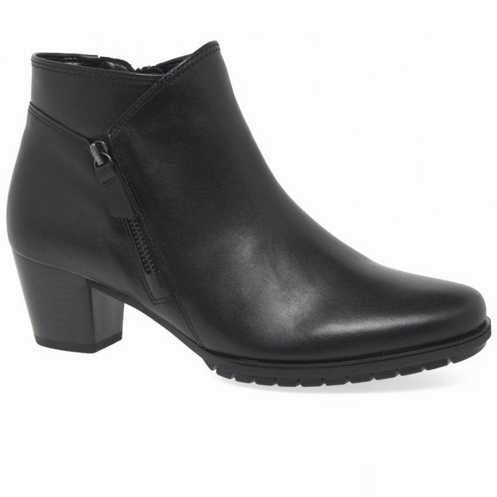 Botine Dama Gabor Olivetti Zip Fixare Negrii | RO0004638